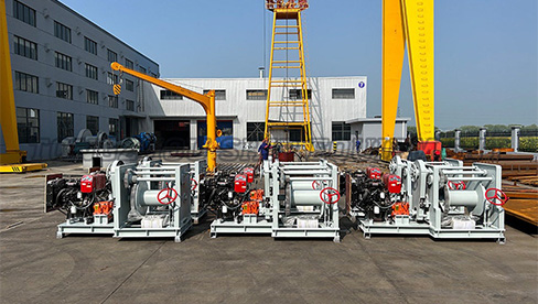 Winch faoi thiomáint díosail faoi thiomáint díosail